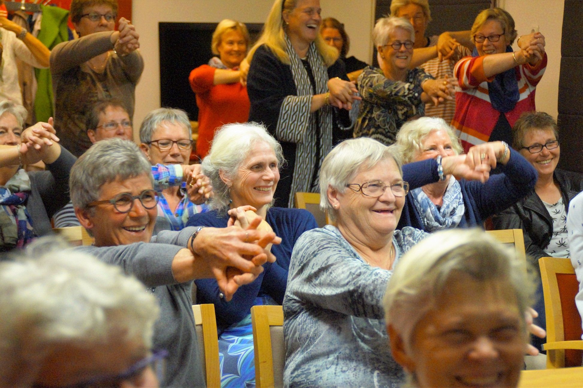 Magische Lezing voor ouderen Magisch Spreker Gerard du Buf publieksfoto ouderen